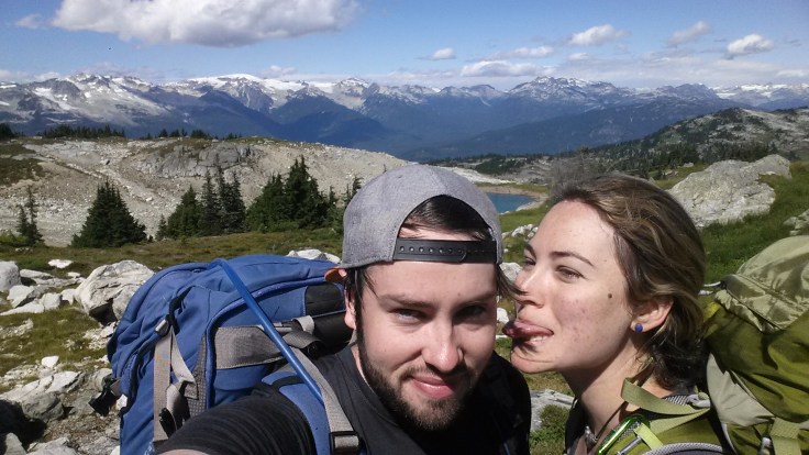 Hiking back down Sproatt Alpine Trail.